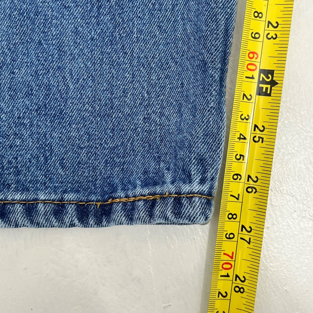 Levi Strauss & Co. 505 Mens Size 36x29 Straight Ankle Jeans Blue Denim 5-Pocket - Picture 7 of 12